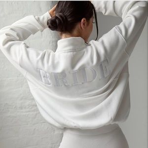 “Bride” sweater and short set